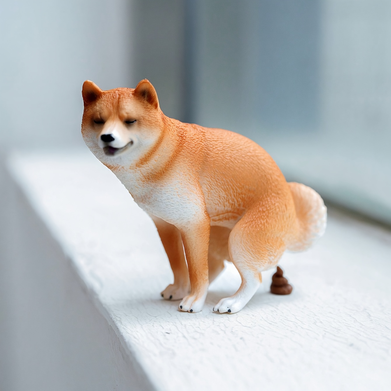 Model Kit Resin - 1/6 Schaal Grappige Shiba Inu Beeldje