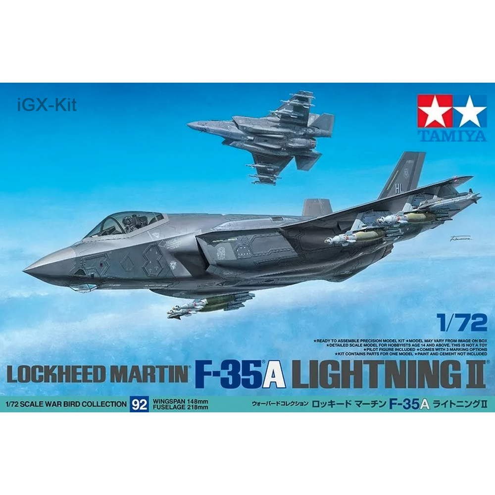 Model Kit Jet - Tamiya 60792 1:72 Schaal Lockheed F35
