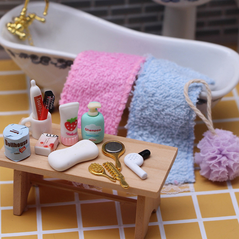 Model Kit Resin - Poppenhuis Miniatuur Praktische Badkamer Accessoire Föhn
