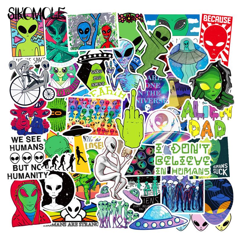 Model Kit Ufo - 10/30/50Pcs Outer Ruimte Stickers Kinderen Alien