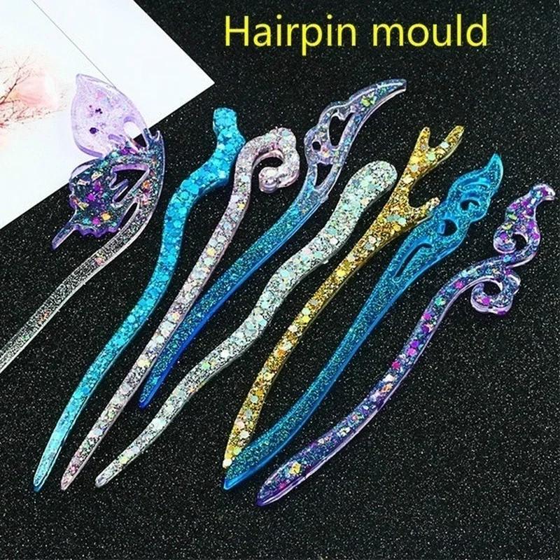 Model Kit Resin - Nieuwe transparante haarspeld siliconen speciale mal